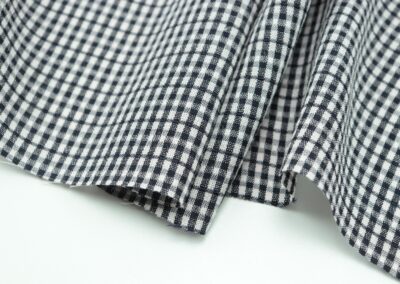 black and white plaid textile