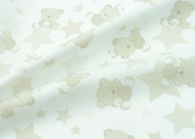 a teddy bear pattern on a white background