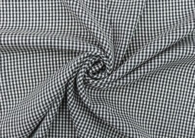 black and white checkered textile